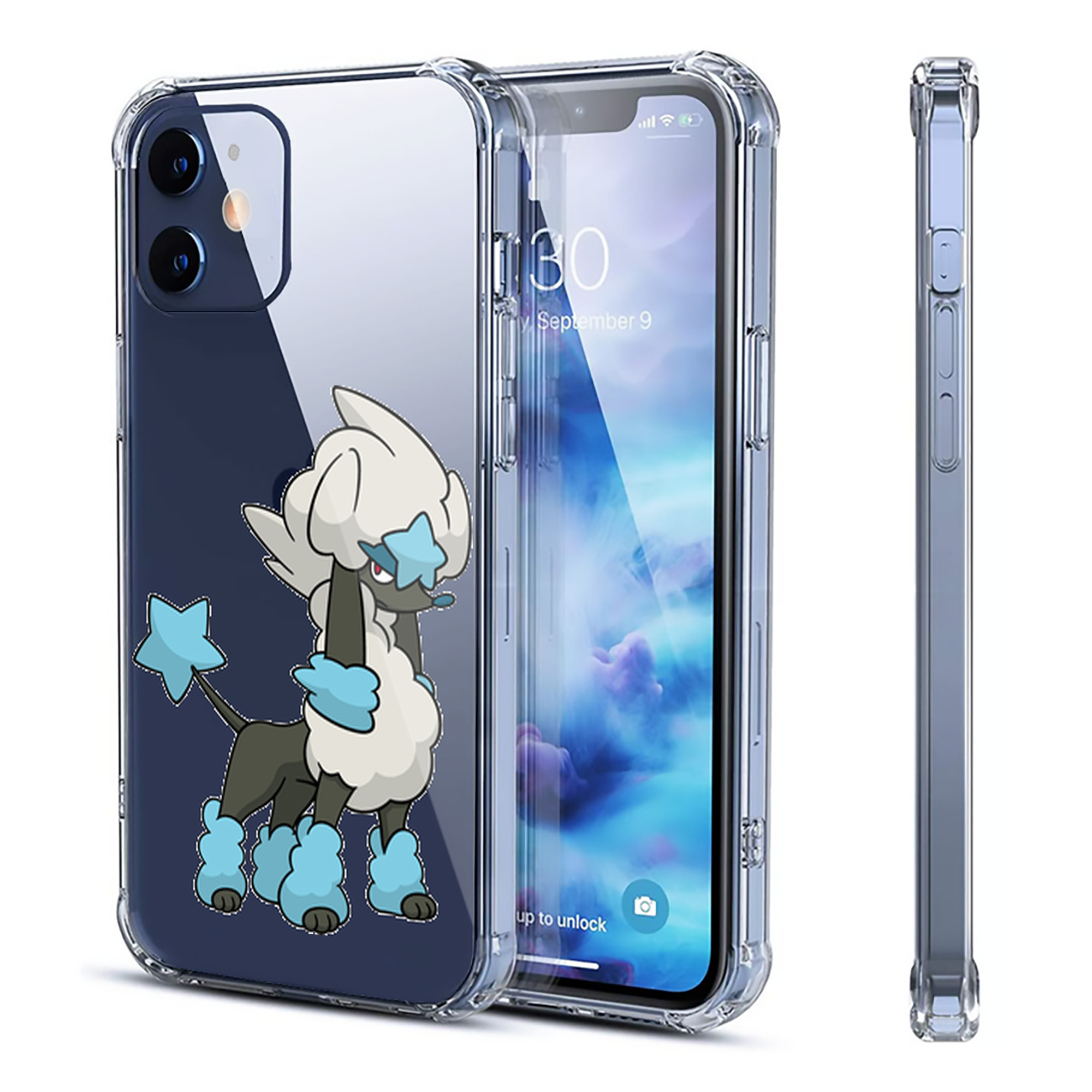 （画像用） ポケットモンスター Pokémon 【iPhone 12シリーズ対応】透明スマホケース（クリアソフトケース）
